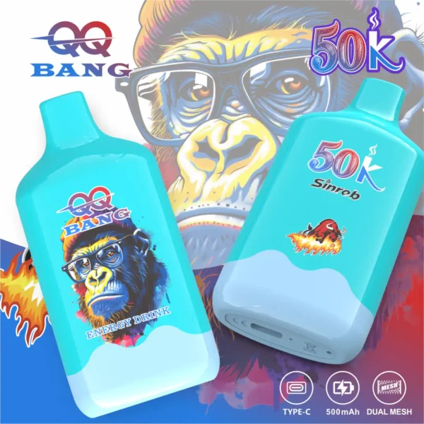 QQ BANG 50000 Puffs Energy Drink QQ BANG 50000 Puffs Eldobható Vape – 50 000 Puff • Dual Mesh • Újratölthető – termékkép