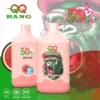QQ BANG 50000 Puffs Watermelon Ice QQ BANG 50000 Puffs Eldobható Vape – 50 000 Puff • Dual Mesh • Újratölthető – termékkép