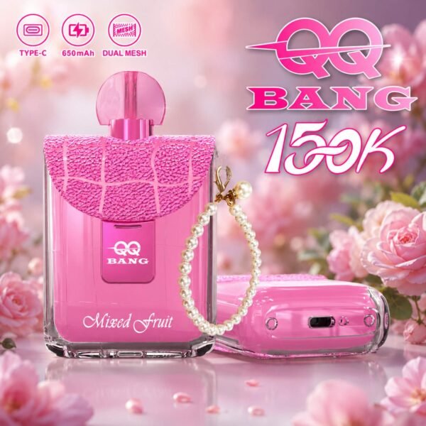 QQ-Bang-150k-Puff-Mixed-Fruit QQ BANG 150K Puff – 150 000 Puff, Dual Mesh, USB Type-C Újratölthető Eldobható Vape – termékkép