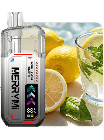 Sour-Lemon-Mojito Merry Mi Mecha X 36000 Puffs Eldobható Vape – Turbo Mode & HD Display – termékkép