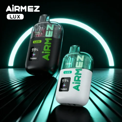 VapePurchase-airmez-lux-60000-60k-puffs-main-image Airmez Lux 100000 Puffs – Boost / Turbo Módos Eldobható Vape | 60K Puff | LED Kijelző | Újratölthető | EU Raktár – termékkép