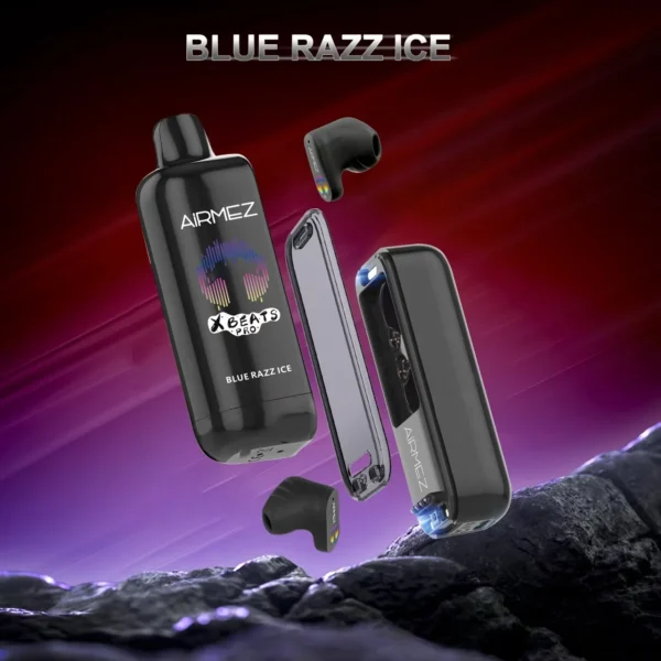airmez-xbeats-pro-50000-puffs-x-beats-disposable-vape-Blue-razz-ice Airmez Xbeat PRO 50000 Puffs – Hosszú Élettartamú Eldobható Vape | 50K Puff | Hi-Fi Fülhallgató | Dual Mesh – termékkép