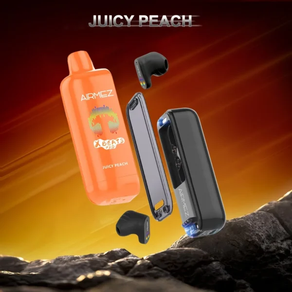 airmez-xbeats-pro-50000-puffs-x-beats-disposable-vape-juicy-peach Airmez Xbeat PRO 50000 Puffs – Hosszú Élettartamú Eldobható Vape | 50K Puff | Hi-Fi Fülhallgató | Dual Mesh – termékkép