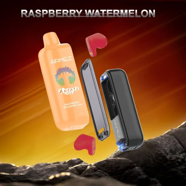 airmez-xbeats-pro-50000-puffs-x-beats-disposable-vape-raspberry-watermelon Airmez Xbeat PRO 50000 Puffs – Hosszú Élettartamú Eldobható Vape | 50K Puff | Hi-Fi Fülhallgató | Dual Mesh – termékkép