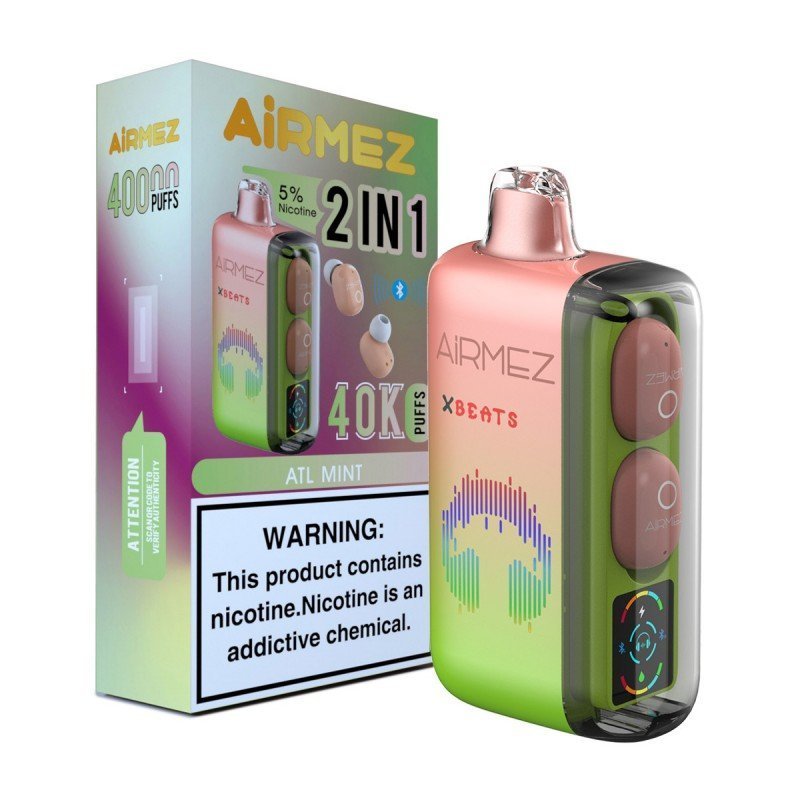 Airmez XBeats 40K – Forradalmi E-Cigaretta Bluetooth Fejhallgatóval és 40,000 Puffal - Nebulux Vape