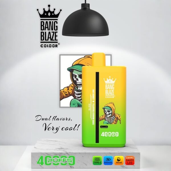 bang-blaze-40k-40000-puffs-sour-mango-pineapple-lemon-lime.jpeg Bang Blaze 40K Puffs - 2 az 1-ben Vape Nagykereskedelmi Vásárlás – termékkép