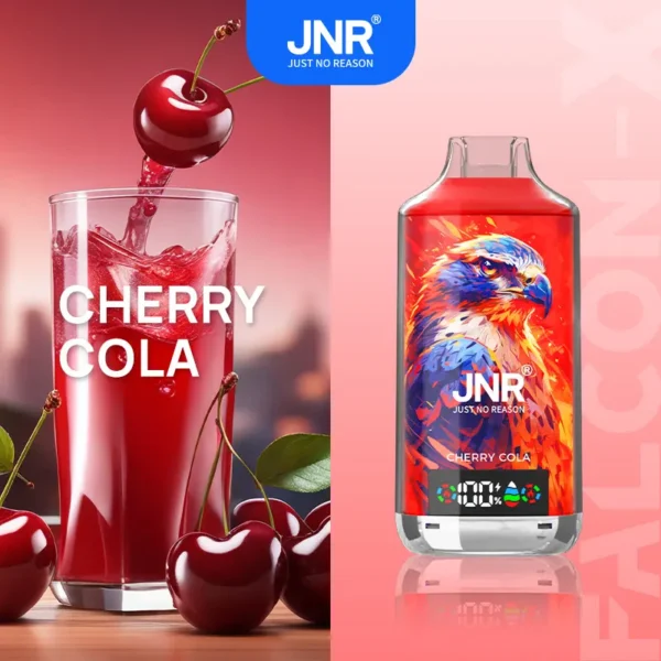 jnr-falon-x-18000-puffs-sleek-vape-jnr-falon-x-18000-puffs-cherry-cola.webp JNR Falcon X 18000 Puffs – Egyszer használatos vape 18,000 puffal és 24 ml folyadékkal – termékkép