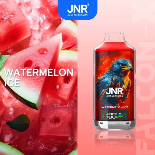jnr-falon-x-18000-puffs-sleek-vape-jnr-falon-x-18000-puffs-watermelon-ice.webp JNR Falcon X 18000 Puffs – Egyszer használatos vape 18,000 puffal és 24 ml folyadékkal – termékkép