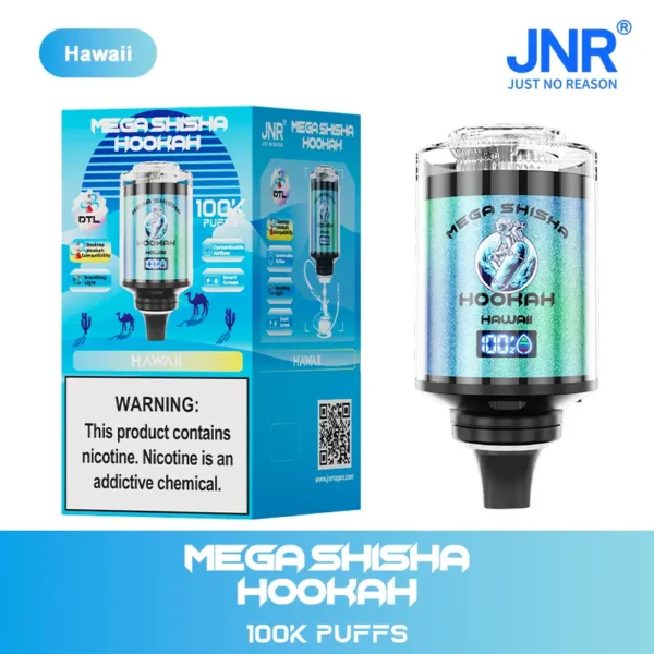 JNR Mega Shisha Hookah 100000 Puff – Nagy Kapacitású Vaping és LED Kijelző – termékkép
