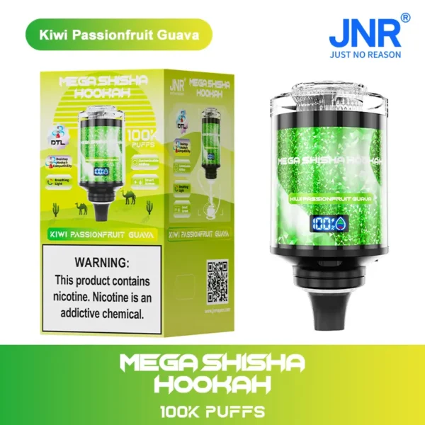JNR Mega Shisha Hookah 100000 Puff – Nagy Kapacitású Vaping és LED Kijelző – termékkép