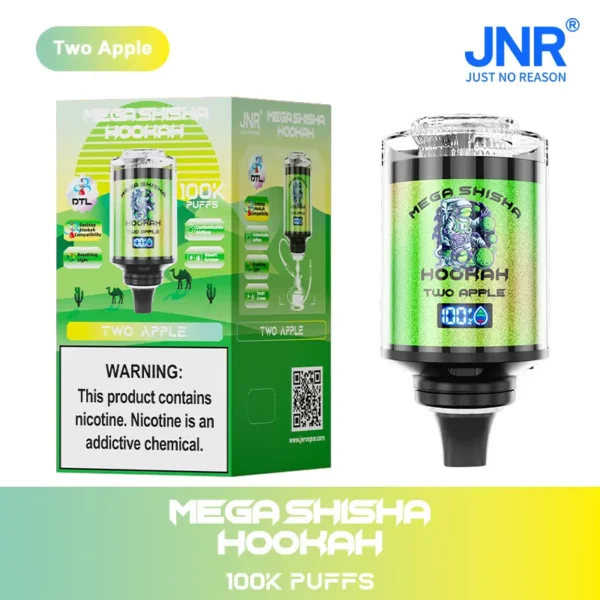 JNR Mega Shisha Hookah 100000 Puff – Nagy Kapacitású Vaping és LED Kijelző – termékkép