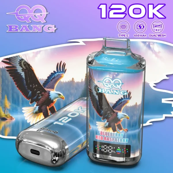QQ Bang 120K – 120 000 Puff Eldobható Vape | Type-C Újratölthető, LED Kijelzős E-cigaretta – termékkép