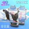 QQ Bang 120K – 120 000 Puff Eldobható Vape | Type-C Újratölthető, LED Kijelzős E-cigaretta – termékkép