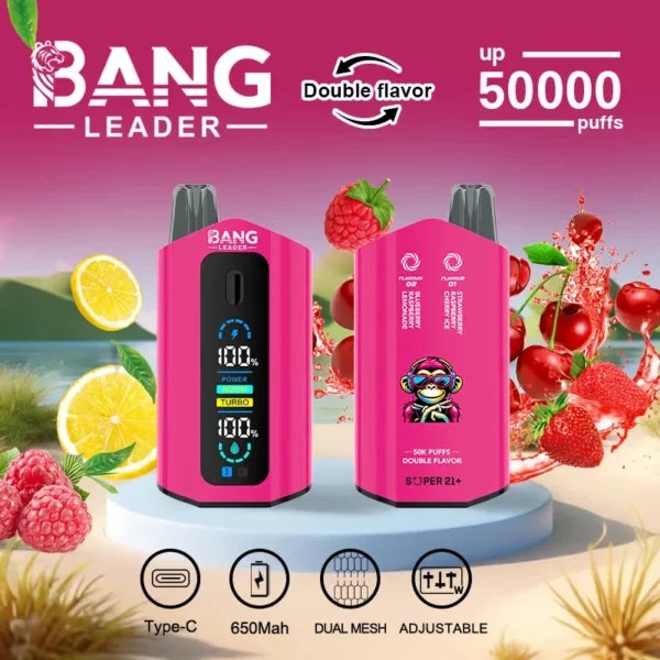 Bang-Leader-50k-09 BANG LEADER 50000 Puffs Dual Ízes Vape – Hosszú Élettartamú, Kettős Íz, Privát Formázás – termékkép
