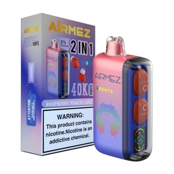 Airmez XBeats 40K – Forradalmi E-Cigaretta Bluetooth Fejhallgatóval és 40,000 Puffal – termékkép